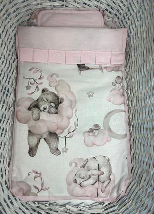 Постельное постельное белье для baby born реборн hand made3 фото