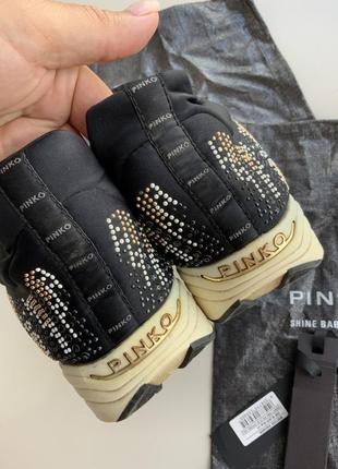 Pinko італійські стрейч кросівки с камінцями6 фото