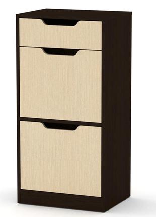 Вертикальна тумба для взуття то-11 з висувною скринькою