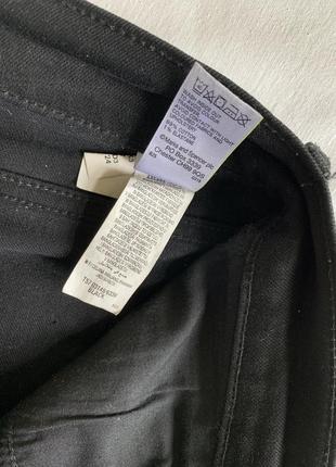 Классические черные джинсы прямого кроя (размер 14/42)4 фото
