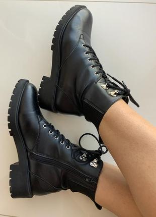 New look осенние мега удобные стильные ботинки сапоги сапоги из эко кожи