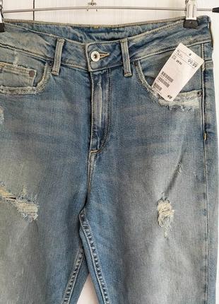 Новые джинсы h&amp;m, размер s, m.6 фото