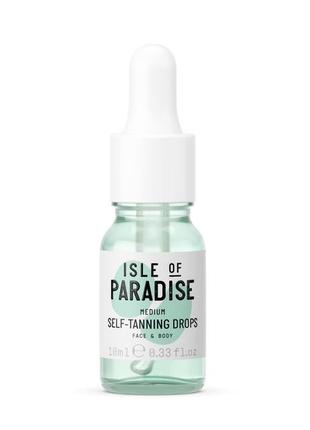 Isle of paradise self-tanning glow drops капельный автозагар для лица и тела1 фото