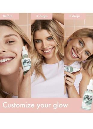 Isle of paradise self-tanning glow drops капельный автозагар для лица и тела2 фото