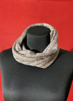 Хомут на шію ( шарф снуд) з люрексом1 фото