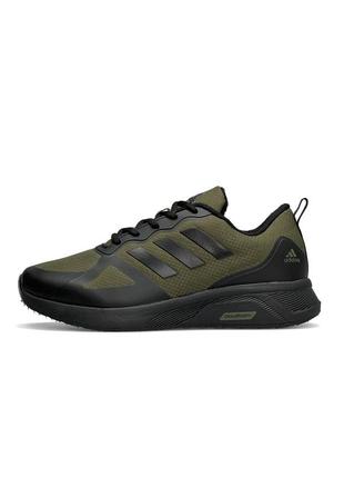 Мужские кроссовки adidas cloudfoam termo army green