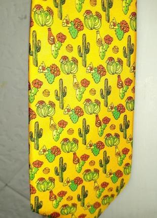 Розпродаж 2+1 яскрава краватка шовк кактус квіти orangina