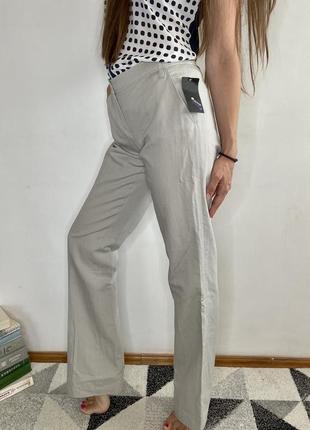 Новые коттоновые прямые брюки палаццо классические брюки2 фото