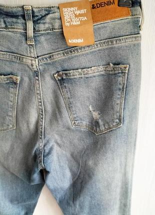 Новые джинсы h&amp;m, размер s, m.7 фото