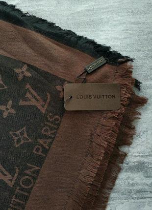 Палантин, шарф в стиле louis vuitton, луи віттон женский платок10 фото