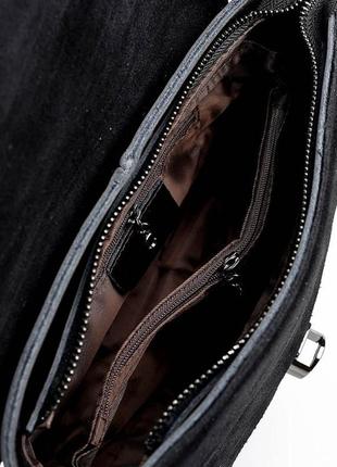 Женская кожаная сумка премиум класса. комбинированная кожа/замша3 фото