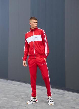 Спортивний костюм adidas кофта на блискавці з кишенями чоловічий спортивний костюм повсякденний8 фото