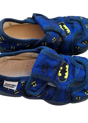 Текстильные тапочки batman тапочки для мальчика сменная обувь к садику шалунишка ready steady3 фото