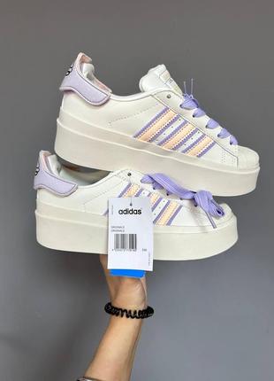 Жіночі кросівки adidas superstar bonega purple macaroon 36-37-38-39-407 фото