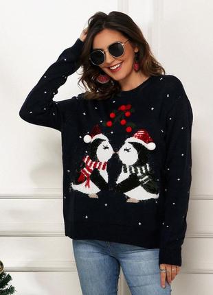 Очень красивый и стильный брендовый вязаный свитер с рисунком 21.1 фото