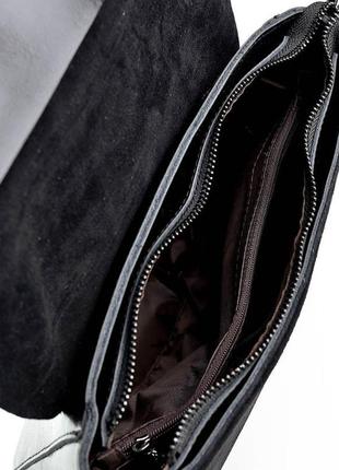 Женская кожаная сумка премиум класса. комбинированная кожа/замша3 фото