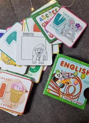 Набор карточек "english abc. учимся и играем", укр, англ