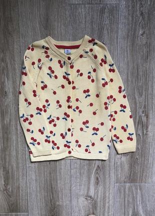 Кофта вязаная на пуговках кардиган tu 2-3 года