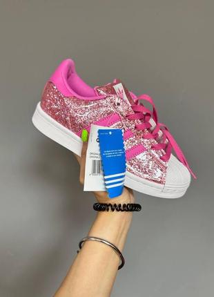 Женские кроссовки adidas superstar barbie pink 36-37-38-39-401 фото