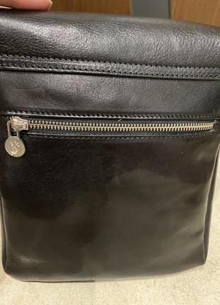 Чоловіча шкіряна сумка мужская кожаная сумка планшет из натуральной кожи италия мессенджер5 фото