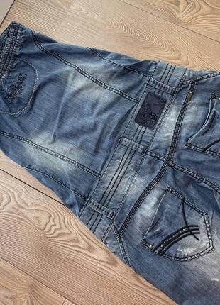 Шикарний джинсовий брючний комбінезон4 фото