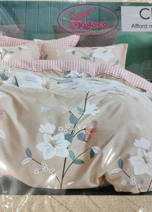 Постель двухспальна колосо,фланель,в наявності кольори