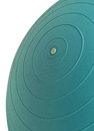 М'яч для фітнесу (фітбол) напівмасажний powerplay 4003 ø65 cm gymball  зелений + помпа4 фото