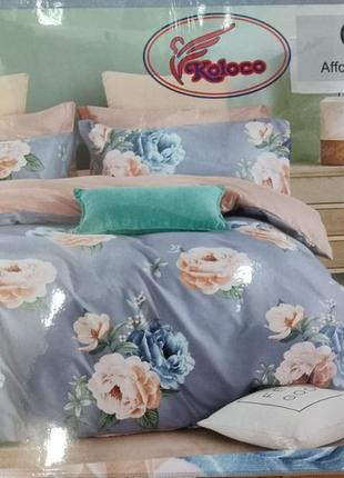 Остель двухспальна колосо,фланель,в наявності кольори