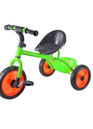 Дитячий велосипед триколісний bambi tr2101 колеса 10, 8 дюймів (зелений)