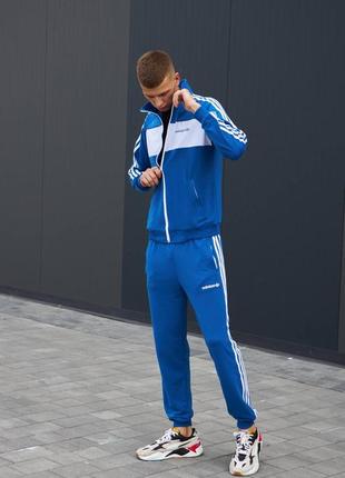 Спортивный костюм мужской с цветными вставками спортивный костюм adidas демисезонный унисекс модель6 фото