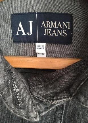 Рубашка джинсовая armani jeans оригинал4 фото