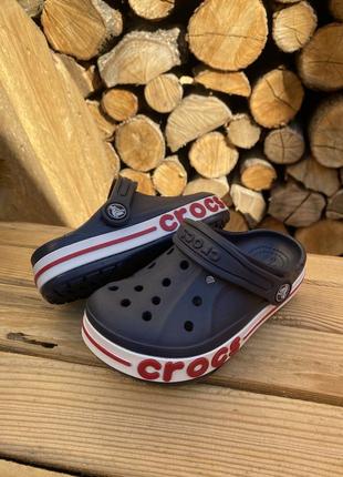 Детские кроксы сабо crocs bayaband kids navy