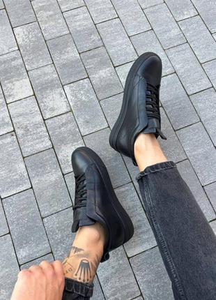 Ботинки мужские кожаные черные зимние9 фото