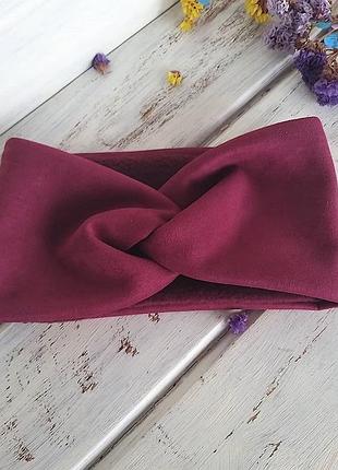 Повязка чалма с искусственной замши