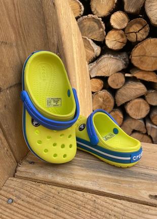 Дитячі крокси сабо crocs crocband kids tennis/ball