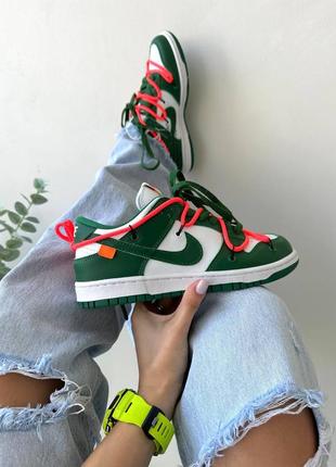 Nike sb dunk x off white кроссовки