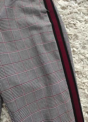 Брюки в клетку с лампасами s р от zara2 фото