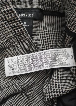 Брюки в клетку хs р от forever 216 фото