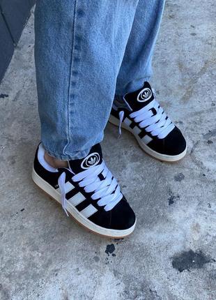 Adidas campus core black7 фото