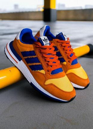 Кроссовки мужские, женские adidas zx 500, оранжевые (адидас зх 500, адидасы, кросівки)