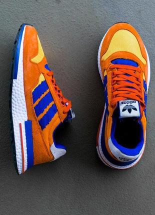 Кроссовки мужские, женские adidas zx 500, оранжевые (адидас зх 500, адидасы, кросівки)2 фото