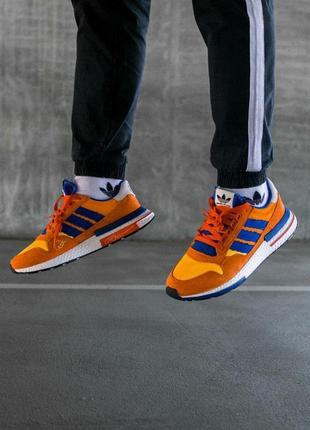 Кроссовки мужские, женские adidas zx 500, оранжевые (адидас зх 500, адидасы, кросівки)4 фото