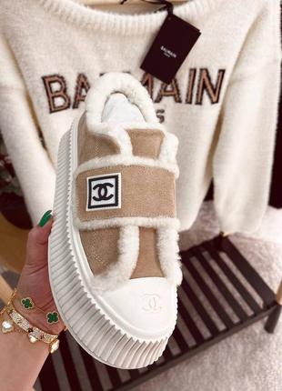 Chanel кеды на меху