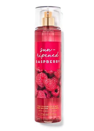 (наявні інші аромати) набор спрей и лосьон для тела bath and body works sun-ripened raspberry🍓