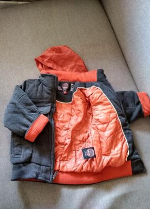 Новая спортивная теплая деми куртка бомбер sportier, сша, мальчику на 2-3 года