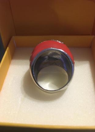 Франция, шикарная кольца кольцо эмаль стразы 17 - 17,5 г3 фото