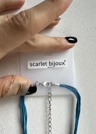 Подвеска сердце на нитке новая scarlet bijoux3 фото