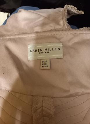 Шелковый топ майка karen millen 46 размер8 фото