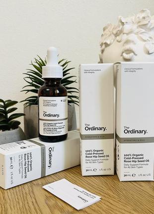 Оригінал сироватка для обличчя the ordinary 100% organic cold-pressed rose hip seed oil оригинал сироватка