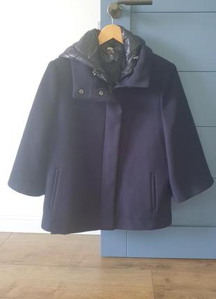 Цікаве коротке демісезонне пальто в комплекті з курткою2 фото